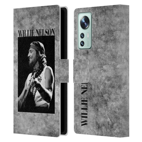 Willie Nelson Grunge Black And White Leather Book Wallet Case Cover For Xiaomi 12