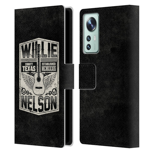 Willie Nelson Grunge Flying Guitar Leather Book Wallet Case Cover For Xiaomi 12