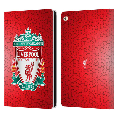 Liverpool Football Club Crest 2 Red Pixel 1 Leather Book Wallet Case Cover For Apple iPad Air 2 (2014)