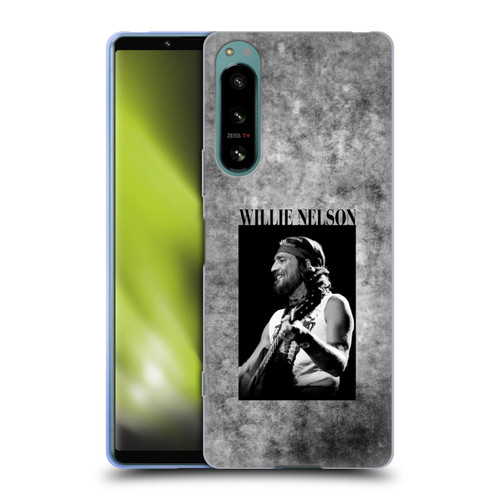 Willie Nelson Grunge Black And White Soft Gel Case for Sony Xperia 5 IV