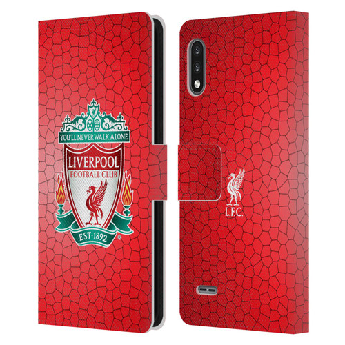 Liverpool Football Club Crest 2 Red Pixel 1 Leather Book Wallet Case Cover For LG K22