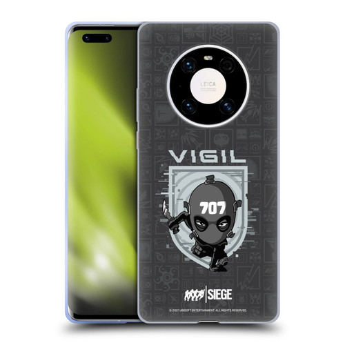 Tom Clancy's Rainbow Six Siege Chibi Operators Vigil Soft Gel Case for Huawei Mate 40 Pro 5G