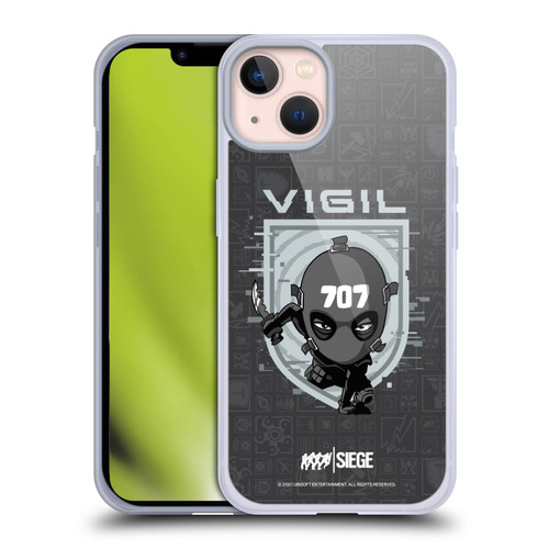 Tom Clancy's Rainbow Six Siege Chibi Operators Vigil Soft Gel Case for Apple iPhone 13