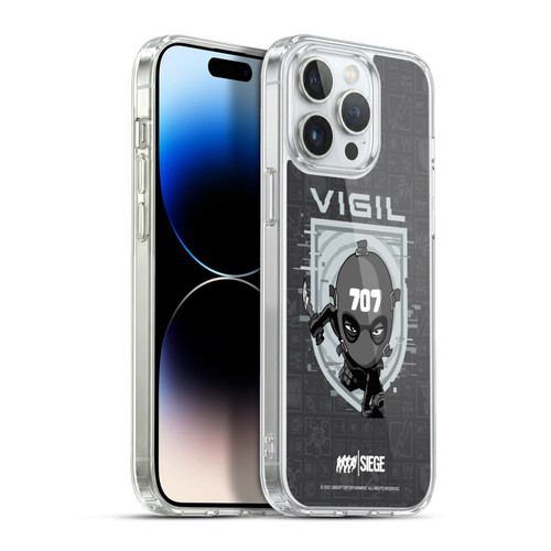 Tom Clancy's Rainbow Six Siege Chibi Operators Vigil Soft Gel Case for Apple iPhone 13 Pro Max & MagSafe