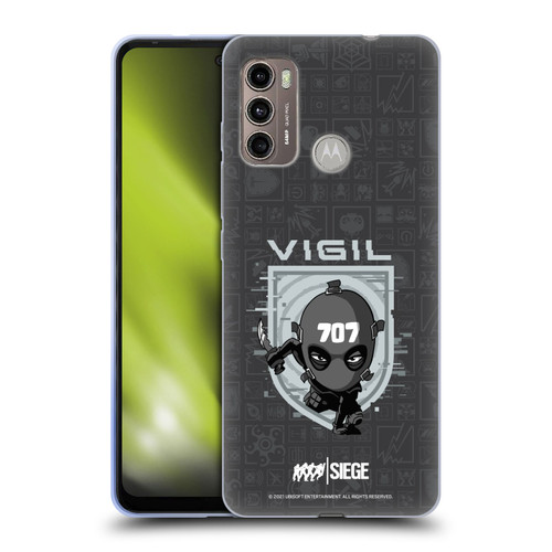 Tom Clancy's Rainbow Six Siege Chibi Operators Vigil Soft Gel Case for Motorola Moto G60 / Moto G40 Fusion