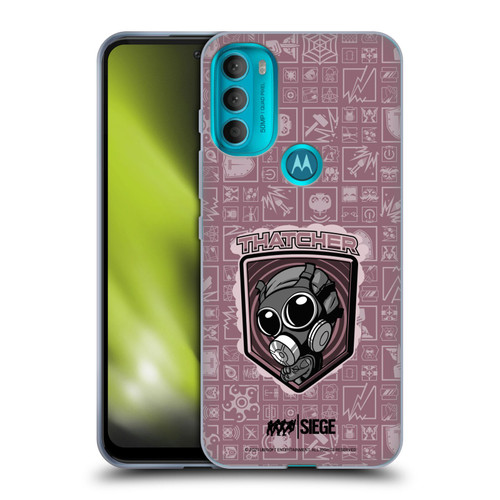 Tom Clancy's Rainbow Six Siege Chibi Operators Thatcher Soft Gel Case for Motorola Moto G71 5G