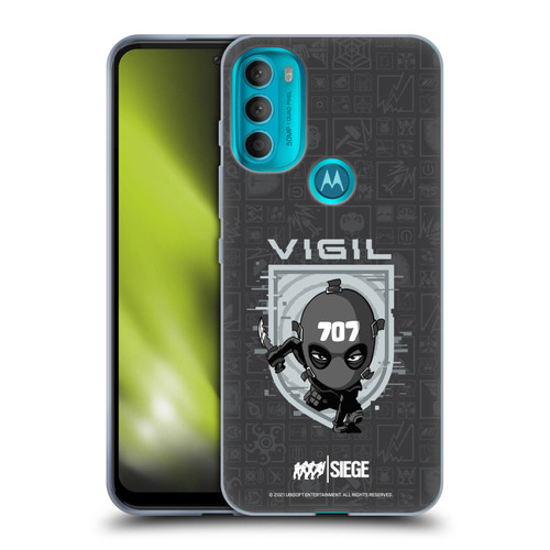 Tom Clancy's Rainbow Six Siege Chibi Operators Vigil Soft Gel Case for Motorola Moto G71 5G