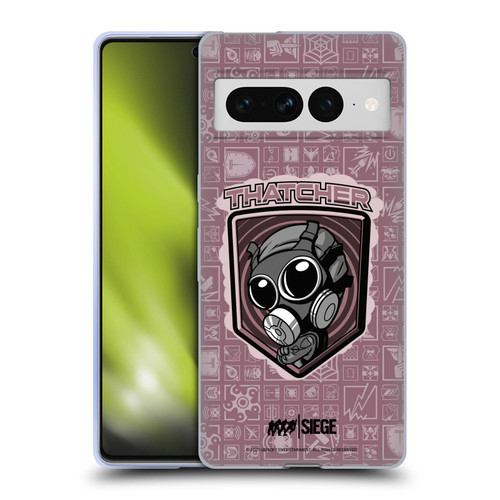 Tom Clancy's Rainbow Six Siege Chibi Operators Thatcher Soft Gel Case for Google Pixel 7 Pro