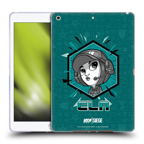 Tom Clancy's Rainbow Six Siege Chibi Operators Ela Soft Gel Case for Apple iPad 10.2 2019/2020/2021