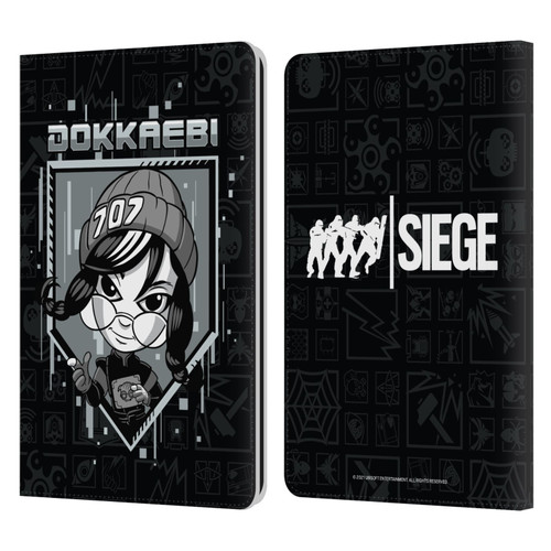 Tom Clancy's Rainbow Six Siege Chibi Operators Dokkaebi Leather Book Wallet Case Cover For Amazon Kindle Paperwhite 1 / 2 / 3
