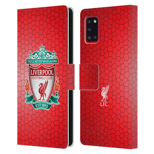 Liverpool Football Club Crest 2 Red Pixel 1 Leather Book Wallet Case Cover For Samsung Galaxy A31 (2020)