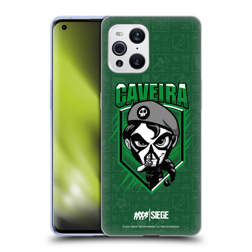 Tom Clancy's Rainbow Six Siege Chibi Operators Caveira Soft Gel Case for OPPO Find X3 / Pro