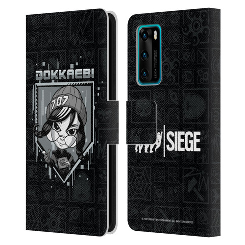 Tom Clancy's Rainbow Six Siege Chibi Operators Dokkaebi Leather Book Wallet Case Cover For Huawei P40 5G