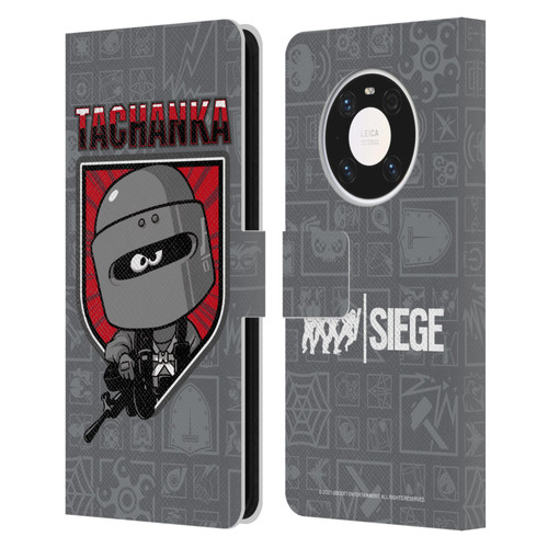 Tom Clancy's Rainbow Six Siege Chibi Operators Tachanka Leather Book Wallet Case Cover For Huawei Mate 40 Pro 5G