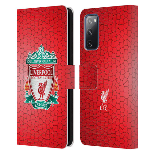 Liverpool Football Club Crest 2 Red Pixel 1 Leather Book Wallet Case Cover For Samsung Galaxy S20 FE / 5G