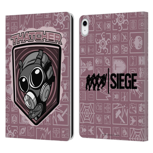 Tom Clancy's Rainbow Six Siege Chibi Operators Thatcher Leather Book Wallet Case Cover For Apple iPad 10.9 (2022)