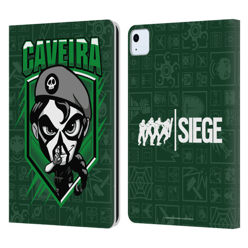 Tom Clancy's Rainbow Six Siege Chibi Operators Caveira Leather Book Wallet Case Cover For Apple iPad Air 11 2020/2022/2024