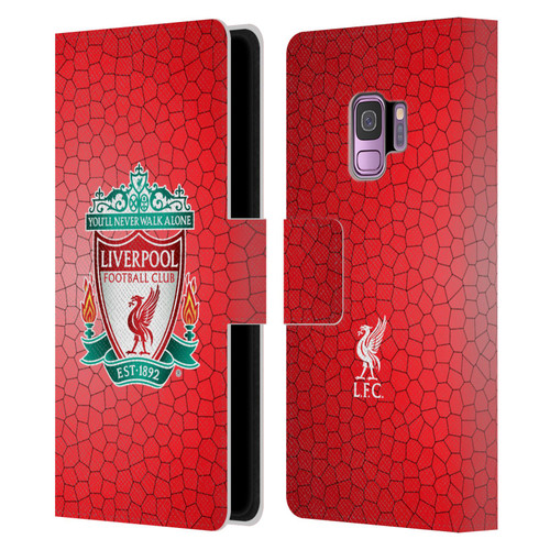 Liverpool Football Club Crest 2 Red Pixel 1 Leather Book Wallet Case Cover For Samsung Galaxy S9