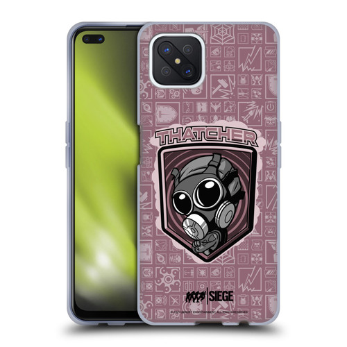 Tom Clancy's Rainbow Six Siege Chibi Operators Thatcher Soft Gel Case for OPPO Reno4 Z 5G