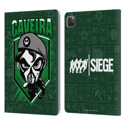 Tom Clancy's Rainbow Six Siege Chibi Operators Caveira Leather Book Wallet Case Cover For Apple iPad Pro 11 2020 / 2021 / 2022