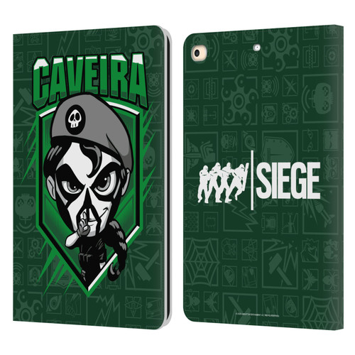 Tom Clancy's Rainbow Six Siege Chibi Operators Caveira Leather Book Wallet Case Cover For Apple iPad 9.7 2017 / iPad 9.7 2018