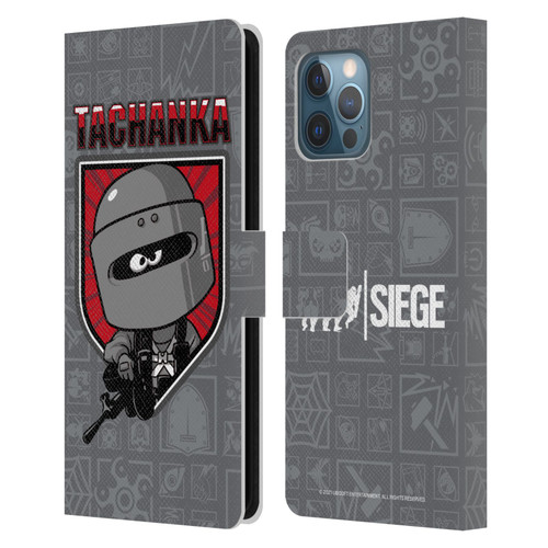 Tom Clancy's Rainbow Six Siege Chibi Operators Tachanka Leather Book Wallet Case Cover For Apple iPhone 12 Pro Max