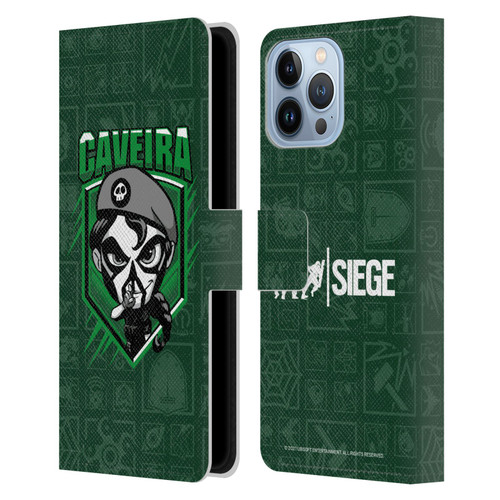 Tom Clancy's Rainbow Six Siege Chibi Operators Caveira Leather Book Wallet Case Cover For Apple iPhone 13 Pro Max