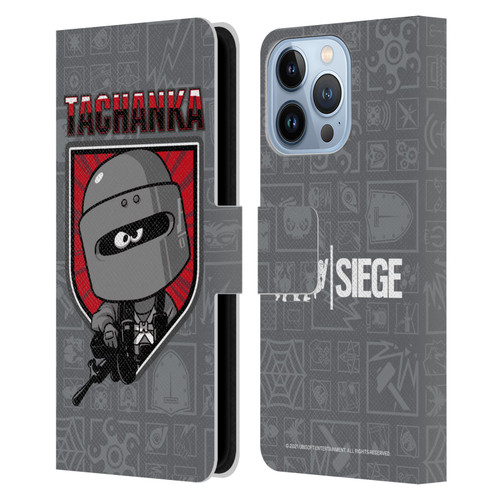 Tom Clancy's Rainbow Six Siege Chibi Operators Tachanka Leather Book Wallet Case Cover For Apple iPhone 13 Pro