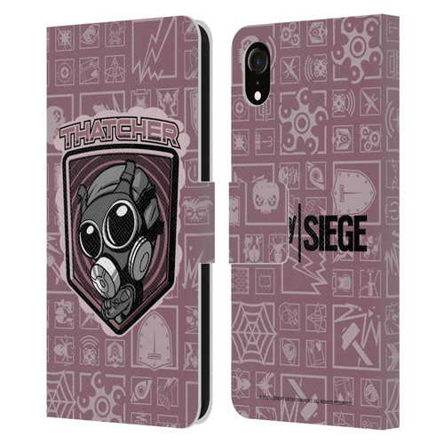 Tom Clancy's Rainbow Six Siege Chibi Operators Thatcher Leather Book Wallet Case Cover For Apple iPhone XR