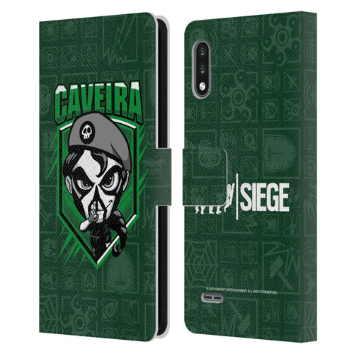 Tom Clancy's Rainbow Six Siege Chibi Operators Caveira Leather Book Wallet Case Cover For LG K22