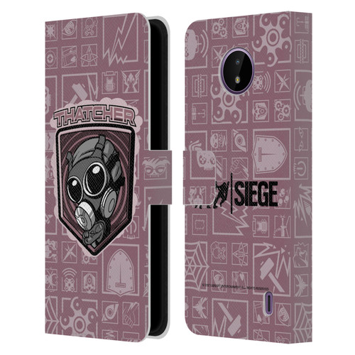 Tom Clancy's Rainbow Six Siege Chibi Operators Thatcher Leather Book Wallet Case Cover For Nokia C10 / C20