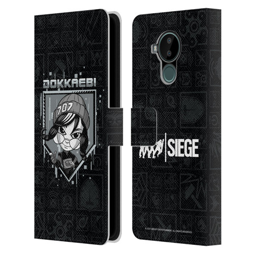 Tom Clancy's Rainbow Six Siege Chibi Operators Dokkaebi Leather Book Wallet Case Cover For Nokia C30