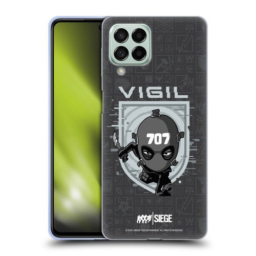 Tom Clancy's Rainbow Six Siege Chibi Operators Vigil Soft Gel Case for Samsung Galaxy M53 (2022)