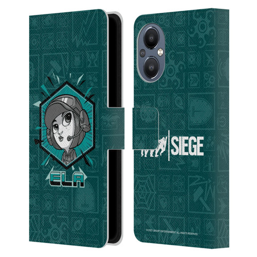Tom Clancy's Rainbow Six Siege Chibi Operators Ela Leather Book Wallet Case Cover For OnePlus Nord N20 5G