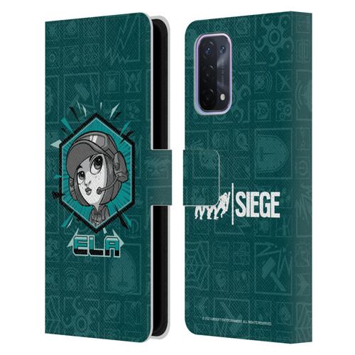 Tom Clancy's Rainbow Six Siege Chibi Operators Ela Leather Book Wallet Case Cover For OPPO A54 5G