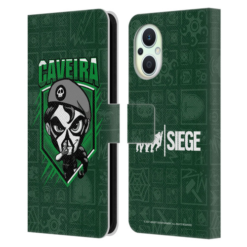 Tom Clancy's Rainbow Six Siege Chibi Operators Caveira Leather Book Wallet Case Cover For OPPO Reno8 Lite