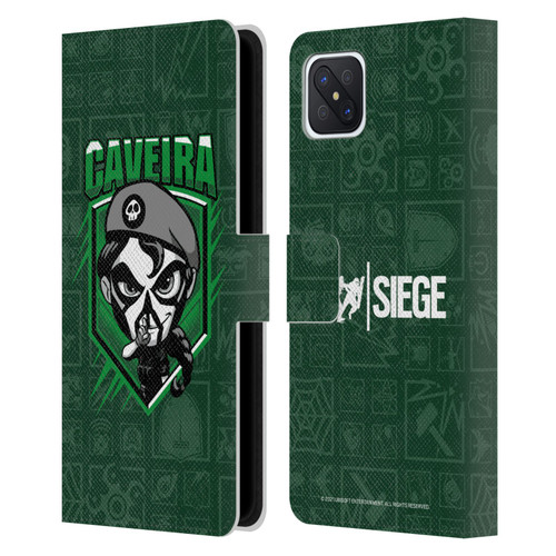 Tom Clancy's Rainbow Six Siege Chibi Operators Caveira Leather Book Wallet Case Cover For OPPO Reno4 Z 5G