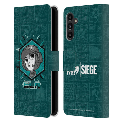 Tom Clancy's Rainbow Six Siege Chibi Operators Ela Leather Book Wallet Case Cover For Samsung Galaxy A13 5G (2021)
