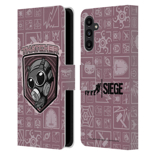 Tom Clancy's Rainbow Six Siege Chibi Operators Thatcher Leather Book Wallet Case Cover For Samsung Galaxy A13 5G (2021)