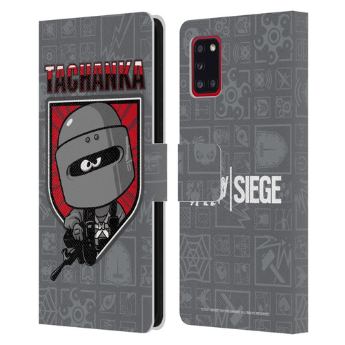 Tom Clancy's Rainbow Six Siege Chibi Operators Tachanka Leather Book Wallet Case Cover For Samsung Galaxy A31 (2020)