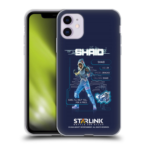 Starlink Battle for Atlas Character Art Shaid 2 Soft Gel Case for Apple iPhone 11