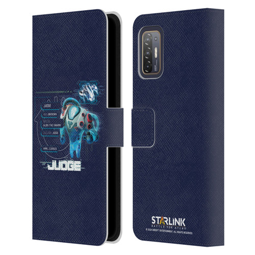 Starlink Battle for Atlas Character Art Judge 2 Leather Book Wallet Case Cover For HTC Desire 21 Pro 5G