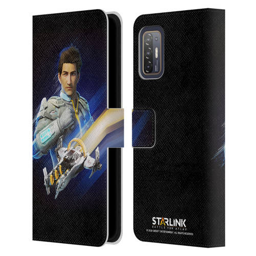Starlink Battle for Atlas Character Art Mason Arana Leather Book Wallet Case Cover For HTC Desire 21 Pro 5G
