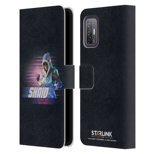 Starlink Battle for Atlas Character Art Shaid Leather Book Wallet Case Cover For HTC Desire 21 Pro 5G