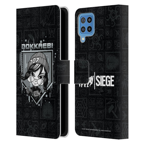 Tom Clancy's Rainbow Six Siege Chibi Operators Dokkaebi Leather Book Wallet Case Cover For Samsung Galaxy F22 (2021)