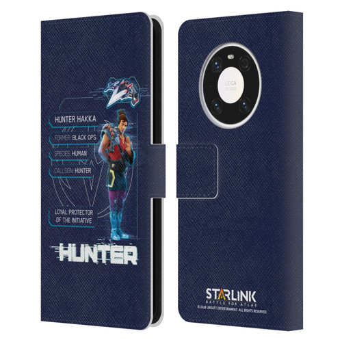 Starlink Battle for Atlas Character Art Hunter Leather Book Wallet Case Cover For Huawei Mate 40 Pro 5G