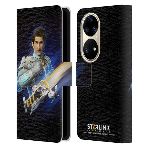 Starlink Battle for Atlas Character Art Mason Arana Leather Book Wallet Case Cover For Huawei P50 Pro
