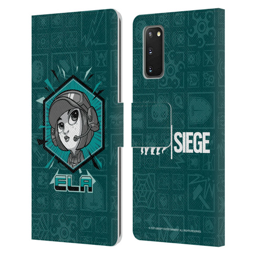 Tom Clancy's Rainbow Six Siege Chibi Operators Ela Leather Book Wallet Case Cover For Samsung Galaxy S20 / S20 5G