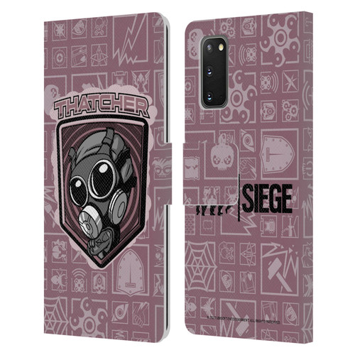 Tom Clancy's Rainbow Six Siege Chibi Operators Thatcher Leather Book Wallet Case Cover For Samsung Galaxy S20 / S20 5G