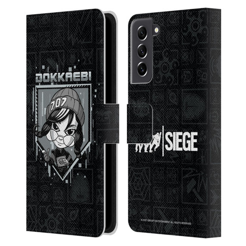 Tom Clancy's Rainbow Six Siege Chibi Operators Dokkaebi Leather Book Wallet Case Cover For Samsung Galaxy S21 FE 5G
